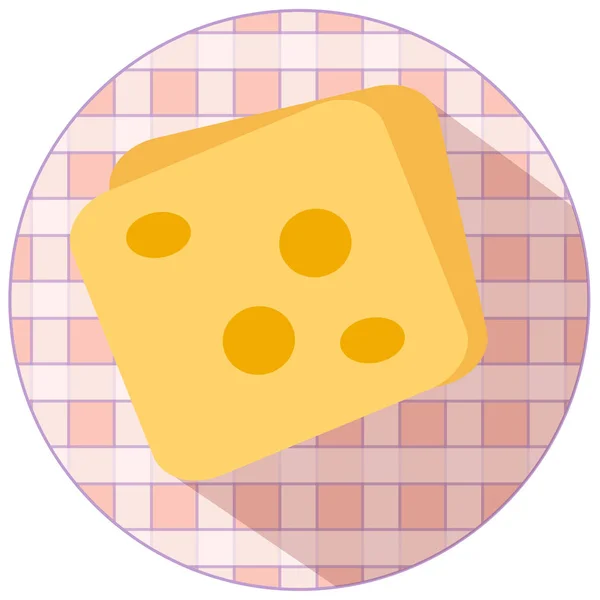 Barevné potraviny ikona — Stockový vektor