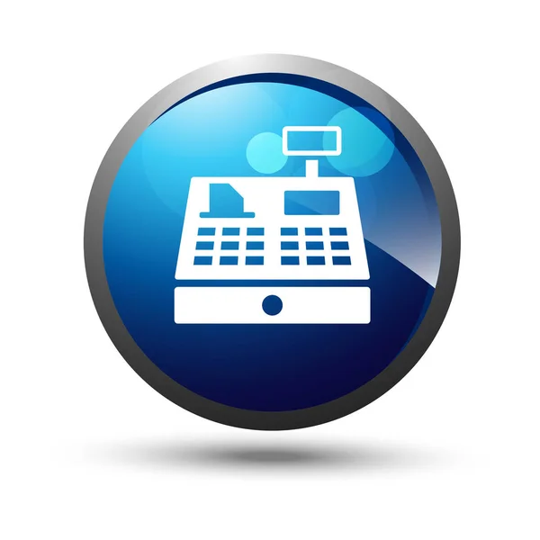 Blue shopping icon or button — Stock Vector