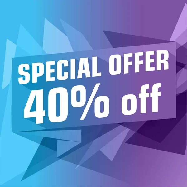 Special offer banner — Stock Vector