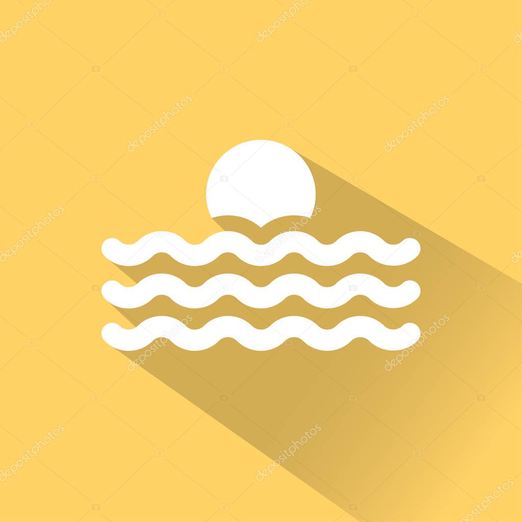 Flat travel icon