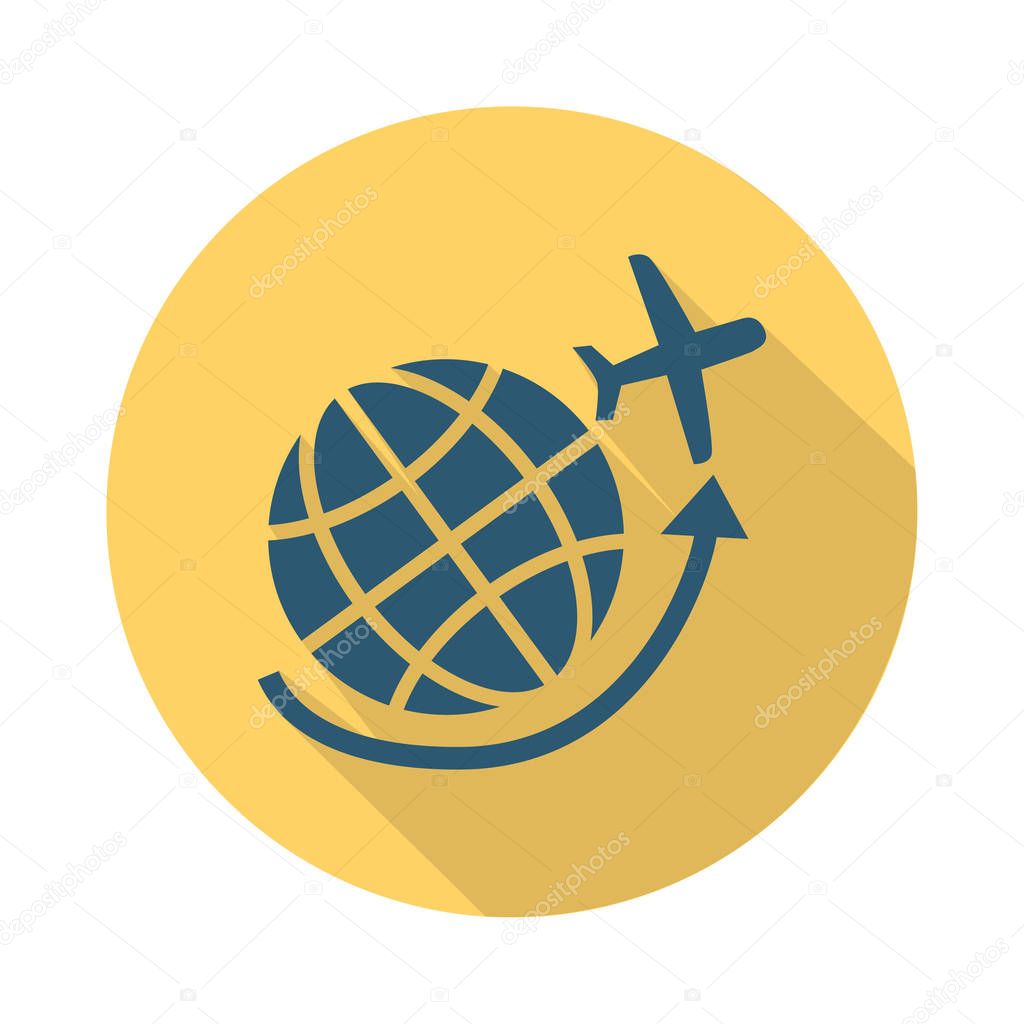 Flat travel icon