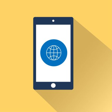 düz Smartphone simgesi 