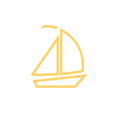 Düz seyahat simgesi