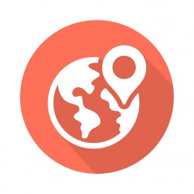 Düz seyahat simgesi