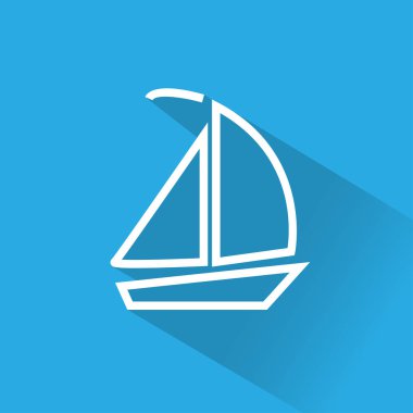 Düz seyahat simgesi