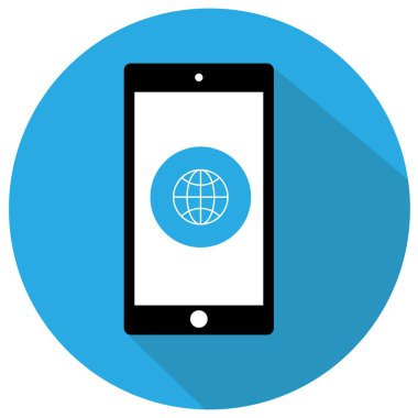 düz Smartphone simgesi 