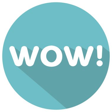 Yuvarlak beyaz harflerle 