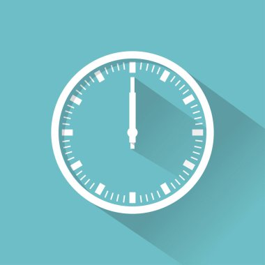 Renk saat düz simgesi