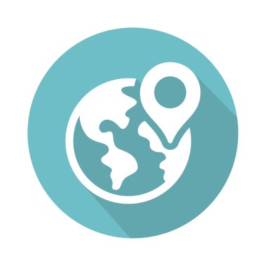 Düz seyahat simgesi