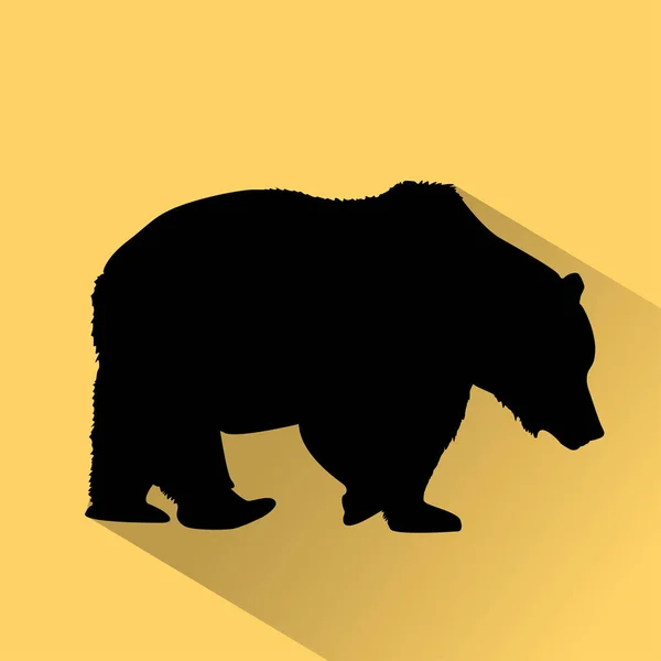 Icono animal negro — Vector de stock