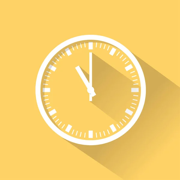 Ikona płaski kolor zegara — Wektor stockowy