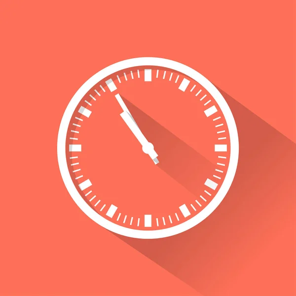 Reloj de color icono plano — Vector de stock