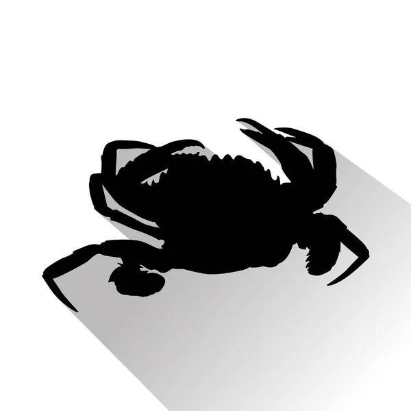 Icono animal negro — Vector de stock