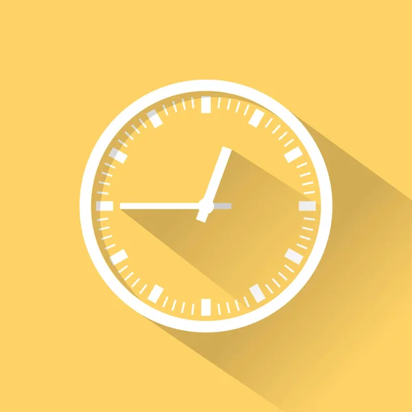 Reloj de color icono plano — Vector de stock