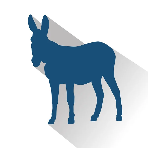 Niebieska ikona zwierząt — Wektor stockowy