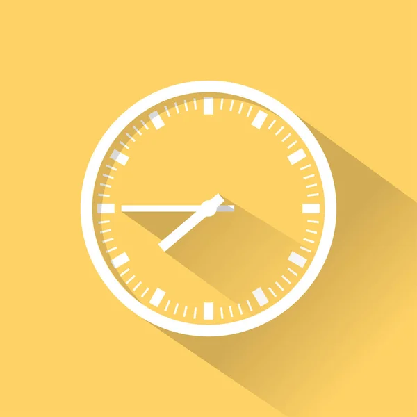 Reloj de color icono plano — Vector de stock