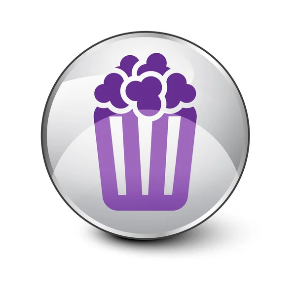 Cinema purple icon — Stock Vector