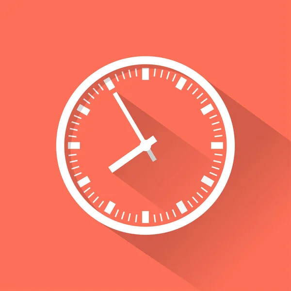 Reloj de color icono plano — Vector de stock