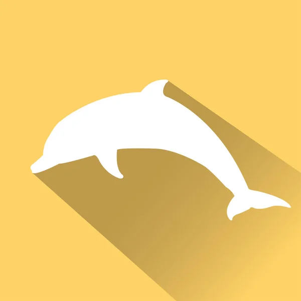 White animal icon — Stock Vector