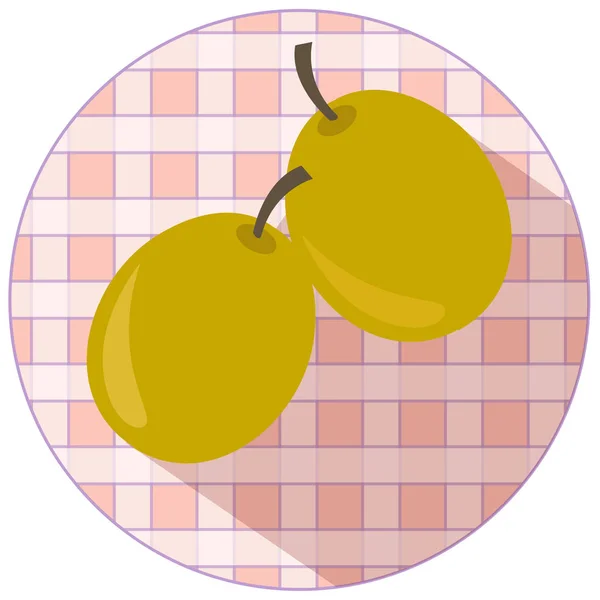 Colorido icono de la comida — Vector de stock