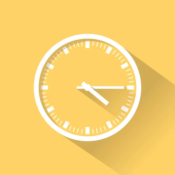 Reloj de color icono plano — Vector de stock