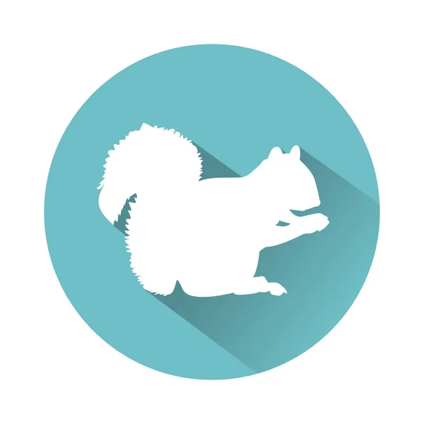 White animal icon — Stock Vector