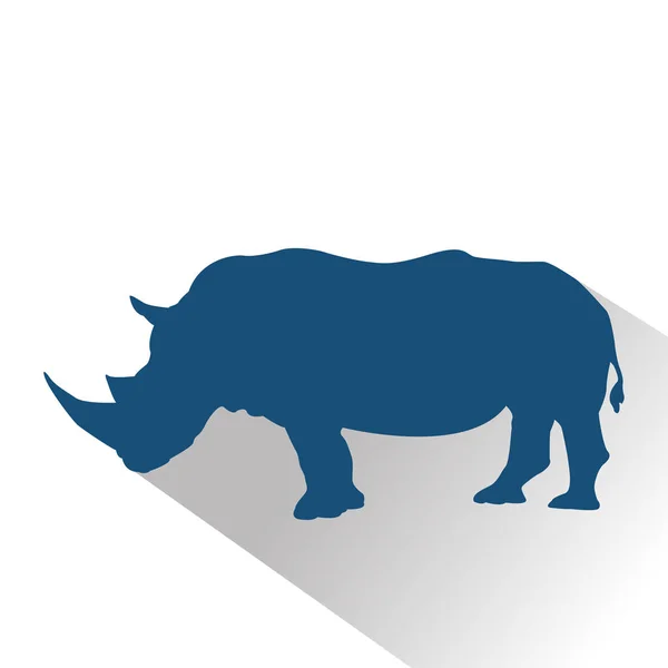 Icono animal azul — Vector de stock