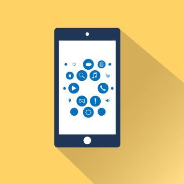 düz Smartphone simgesi 