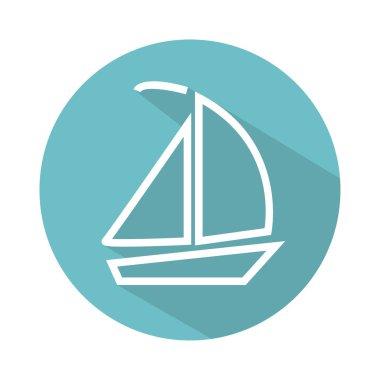 Düz seyahat simgesi