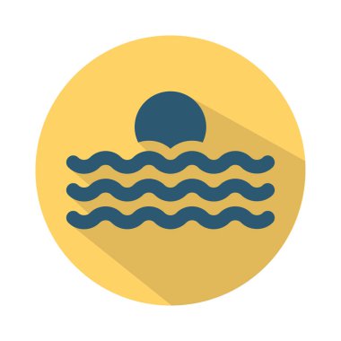 Düz seyahat simgesi