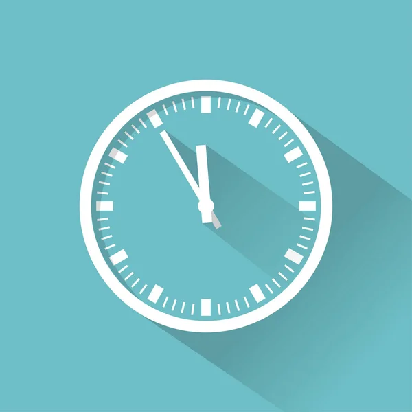 Barevná ikona hodin plochý — Stockový vektor