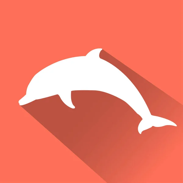 Bílá zvířat ikona — Stockový vektor