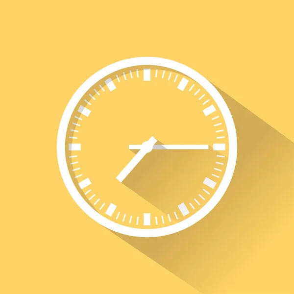 Reloj de color icono plano — Vector de stock