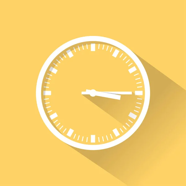 Ikona płaski kolor zegara — Wektor stockowy