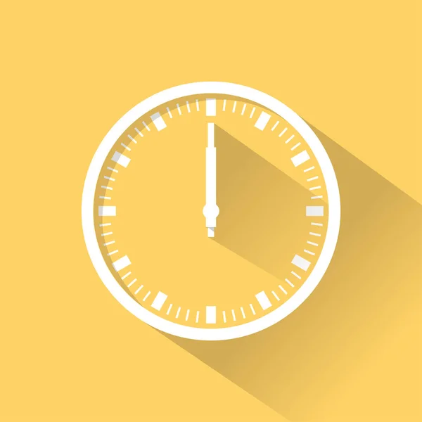 Reloj de color icono plano — Vector de stock