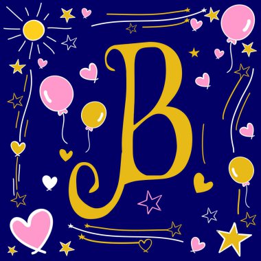 Çocukça Stil mektup tasarımı