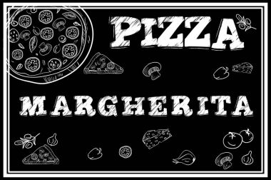 Pizzacı için el yapımı poster tasarımı