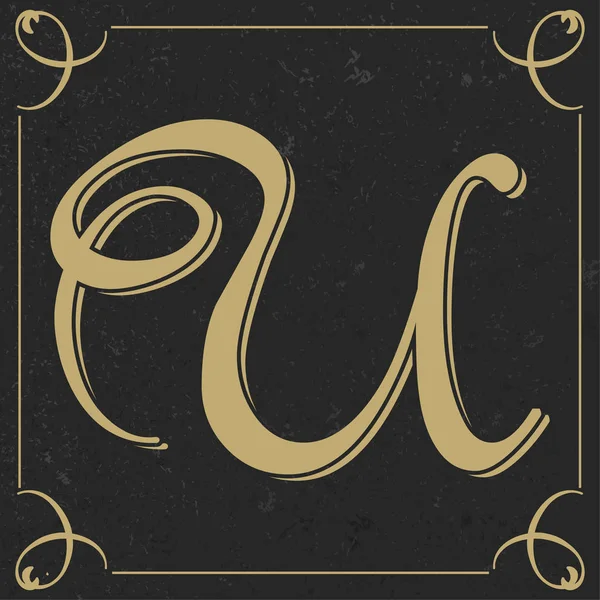 Buchstabendesign alten Stils — Stockvektor