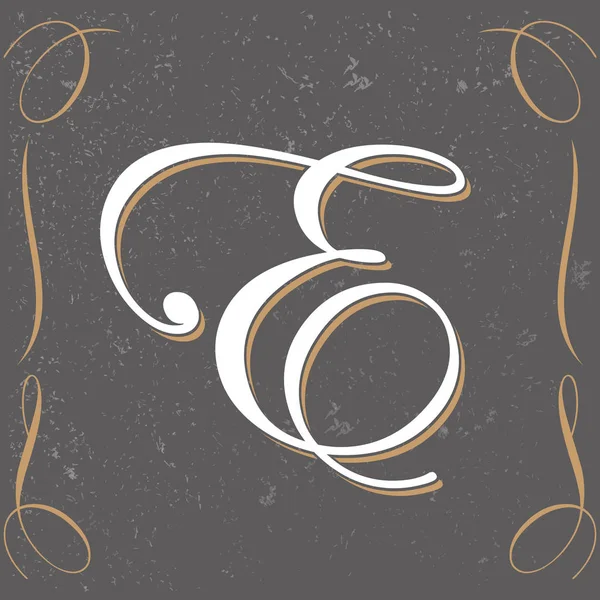 复古字母 E 设计 — 图库矢量图片