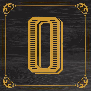 O harfi logo simgesi tasarımı