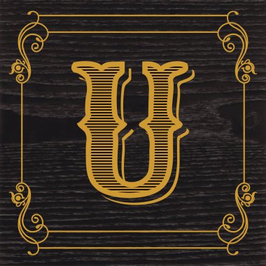 U harfi logo simgesi tasarımı