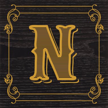 N harfi logo simgesi tasarımı