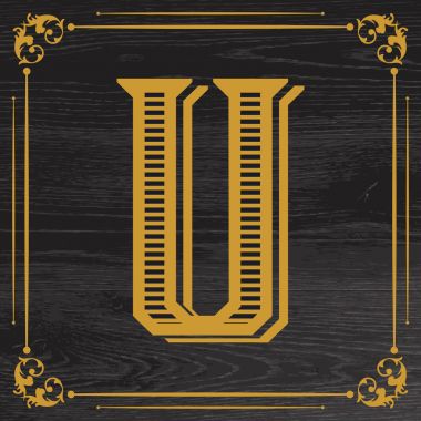 U harfi logo simgesi tasarımı