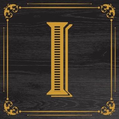 I harfi logo simgesi tasarımı