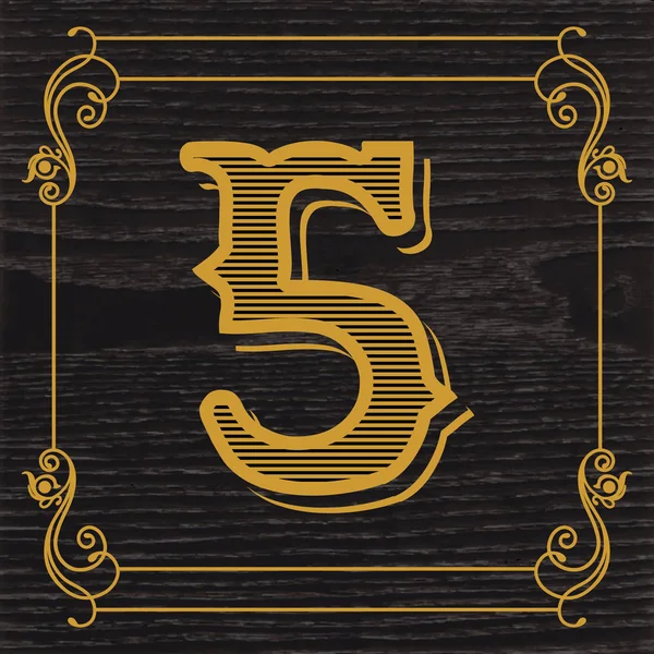 Logo tasarım sayı 5 — Stok Vektör