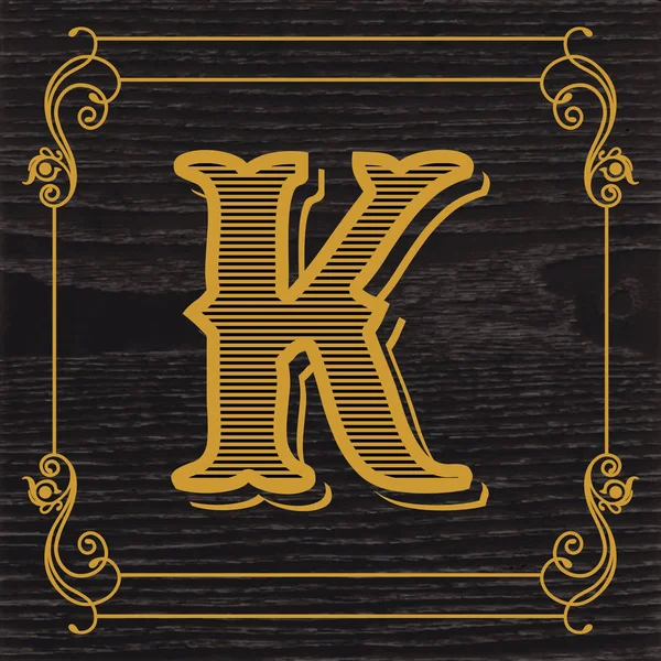 Betű K logó ikon design — Stock Vector