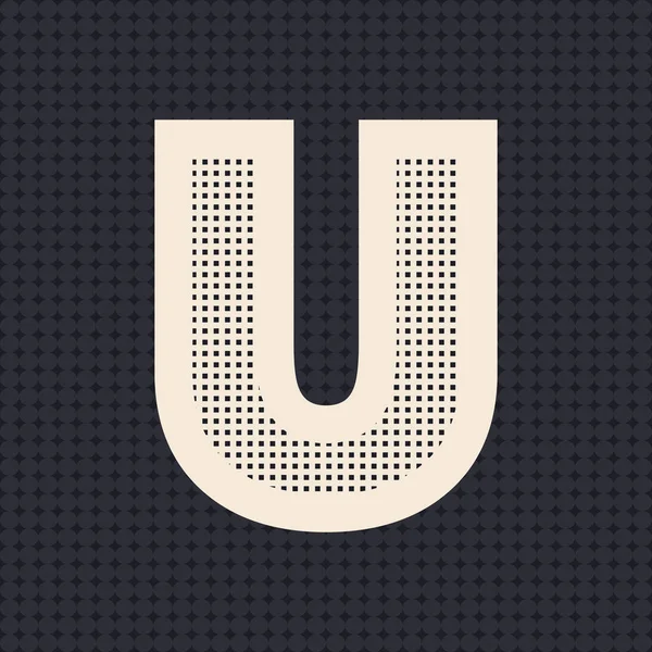 Letter u ulogo icon design — Stock Vector