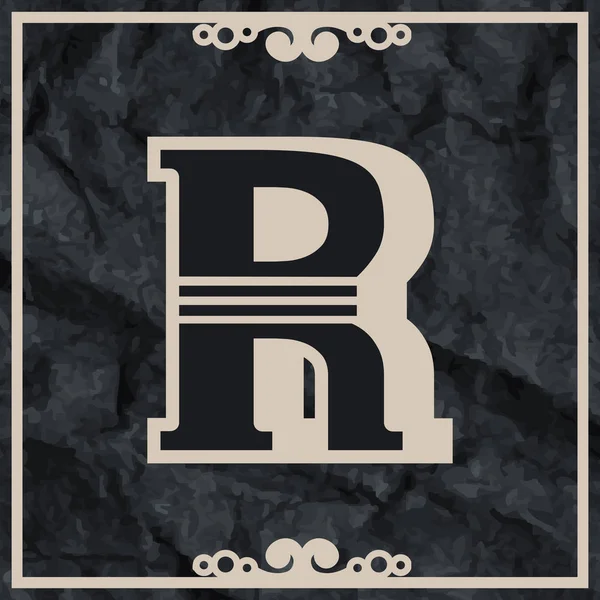 文字Rのロゴアイコンデザイン — ストックベクタ