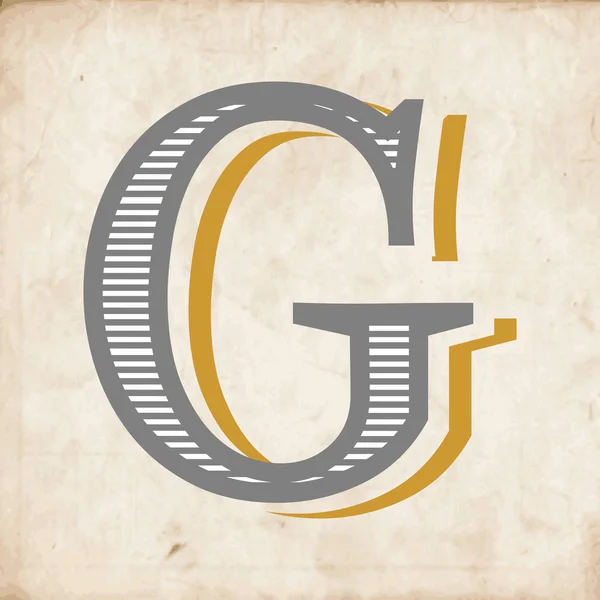 G harfi logo simgesi tasarımı — Stok Vektör
