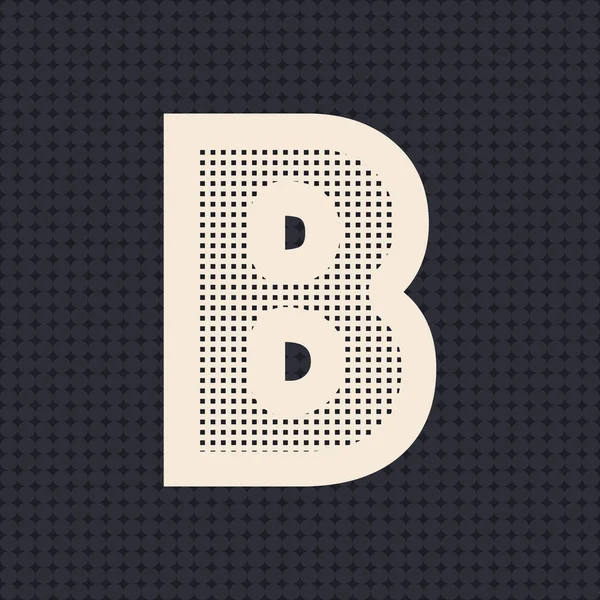 B harfi logo simgesi tasarımı